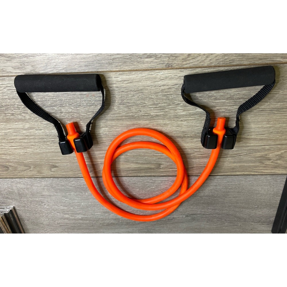 Orange Resistance Tube with Handles and Stretch, Rubber Foam (BD)
